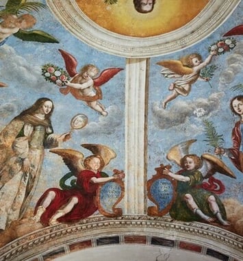 Les décors peints de l'ancienne chapelle des Jésuites