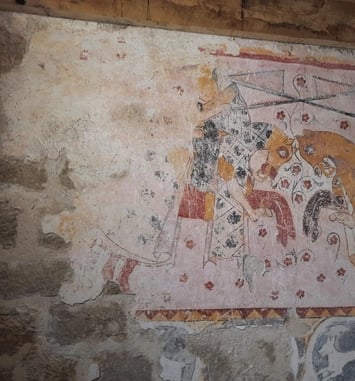 Visite guidée de la tour médiévale du XIIIème siècle et de ses fresques