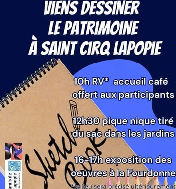 Animation : viens dessiner le patrimoine à Saint-Cirq Lapopie !
