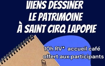 Animation : viens dessiner le patrimoine à Saint-Cirq Lapopie !