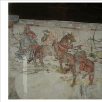 Venez contempler la peinture murale du « Dit des trois morts et des trois vifs »