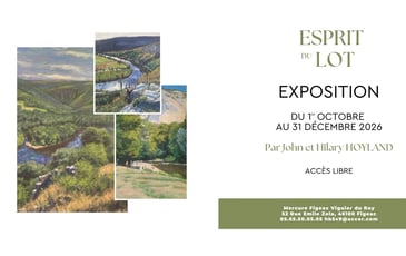 Exposition à Figeac : Esprit du Lot de John et Hilary Hoyland