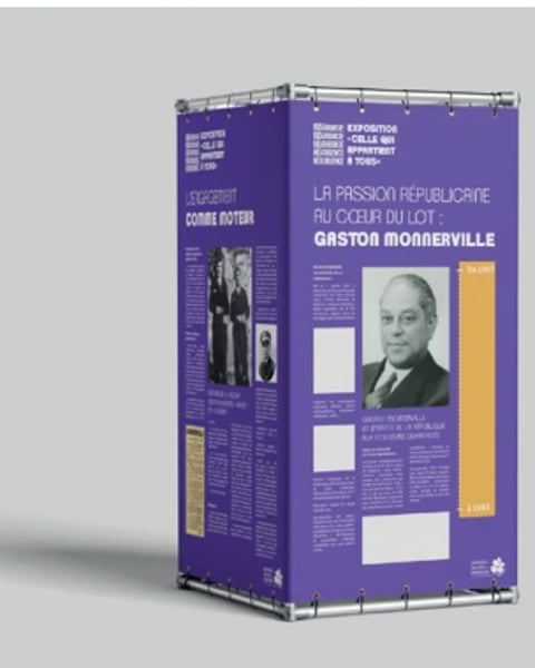Festival Résurgence X : exposition itinérante et pédagogique « Sur les pas de Gaston Monnerville »