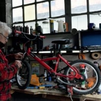 Festival Résurgence X : Gilles, les vélos et les migrants