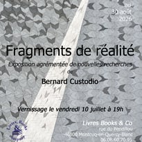 Exposition "Fragments de réalité" à la librairie Livres Books & Cie
