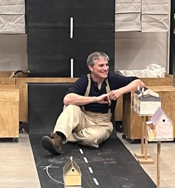 Spectacle à Cajarc, théâtre d'objet : La Tournée