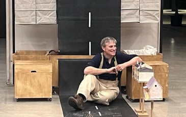 Spectacle à Cajarc, théâtre d'objet : La Tournée