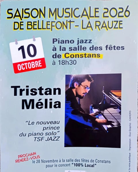 Saison musicale 2026 de Bellefont - La Rauze