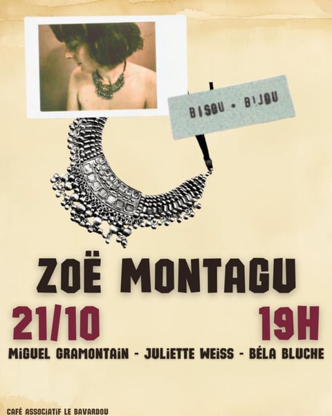 Concert au Bavardou - Zoë Montagu