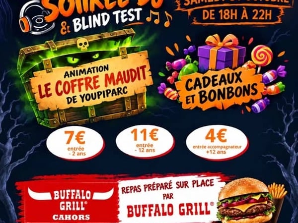 Soirée DJ Halloween au Youpi Parc