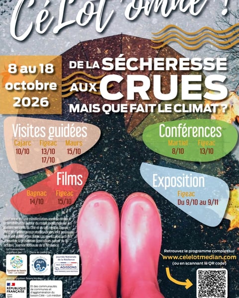CéLot’omne expo photo en plein air L’eau dans la ville : regards sur Figeac inondée