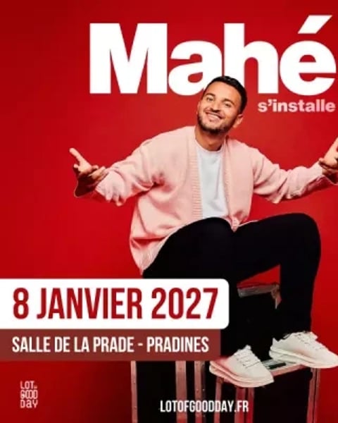 Spectacle humour : Mahé s'installe à La Prade