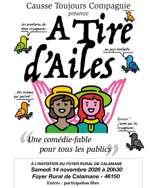 Spectacle « À Tire d’Ailes » à Calamane