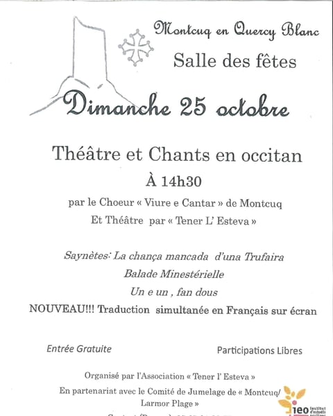 Théâtre et chants en occitan à Montcuq