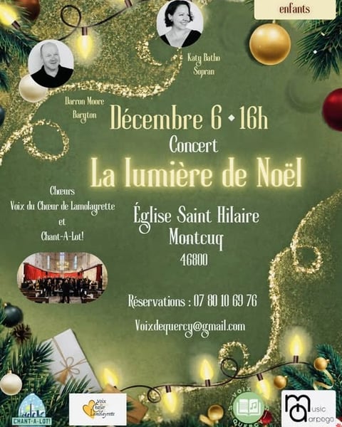 Concert : Les lumières de Noël à l'Église Saint-Hilaire